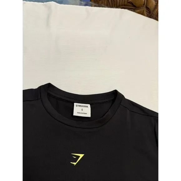 Gymshark Black Slim Fit T-Shirt Tee Top Size Small - Picture 3 of 8